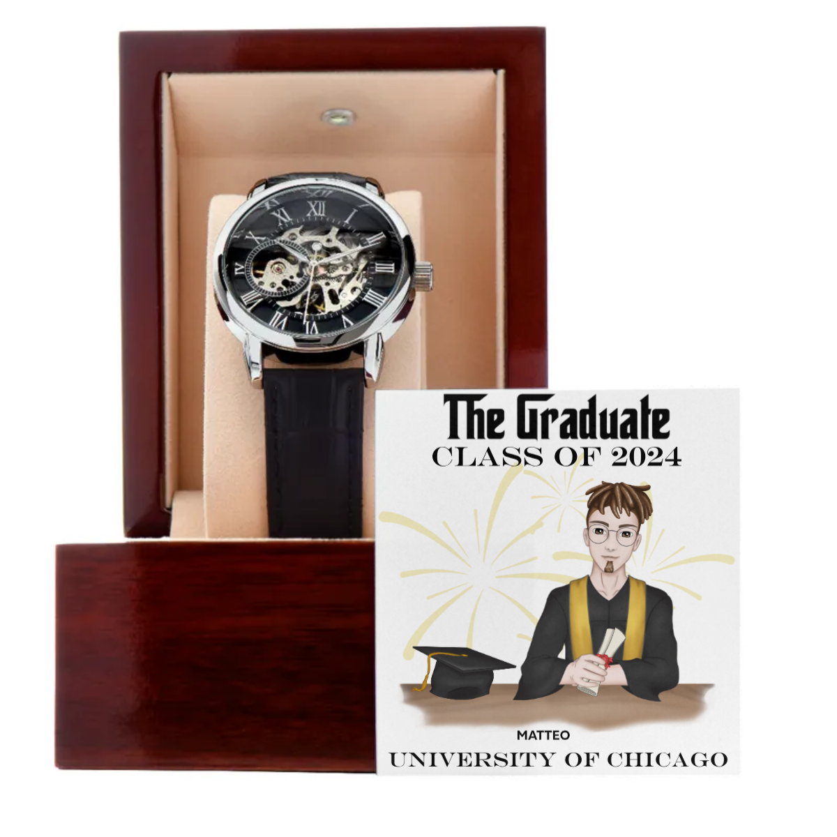 CLASS OF 2024 COMMEMORATIVE Men's Openwork Watch