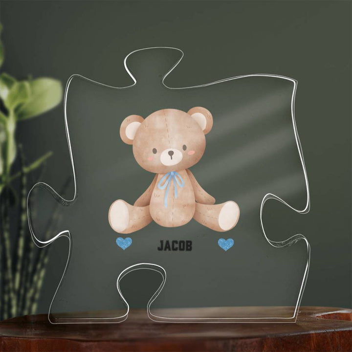 Personalized Crystal-Clear Acrylic Puzzle BABY-KID Room Decor