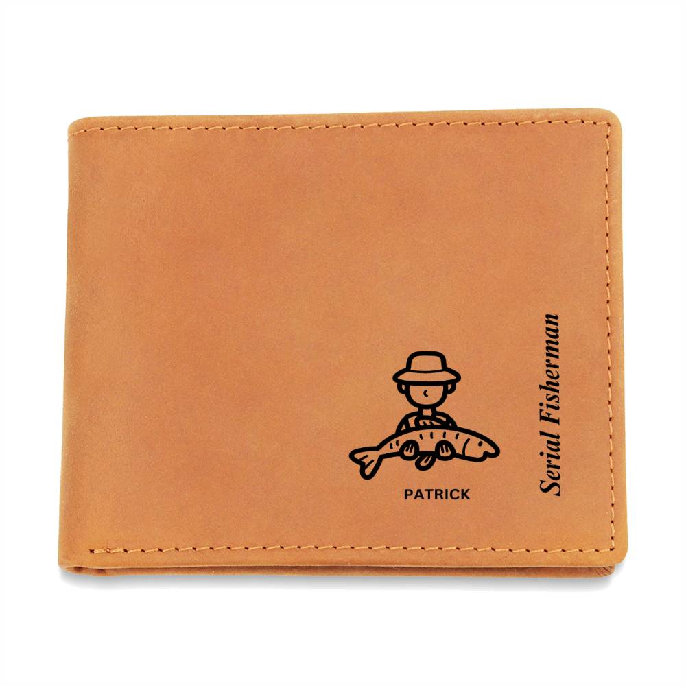 SERIAL FISHERMAN's Signature Graphic Leather Wallet