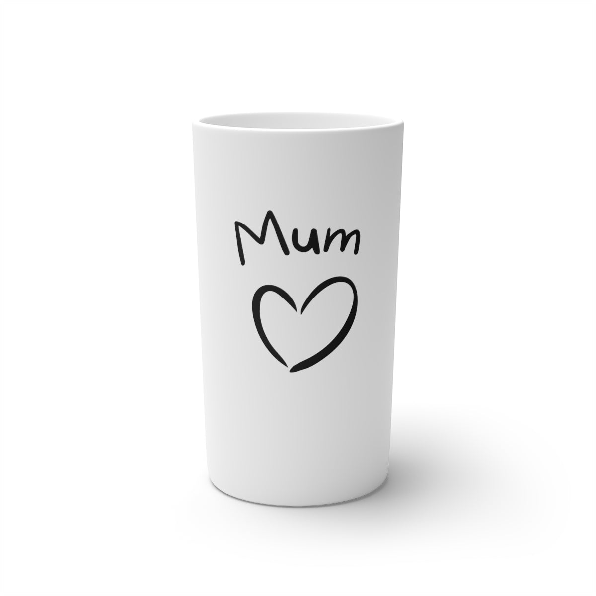 "Love Mum" Conical Coffee Mugs (3oz, 8oz, 12oz)