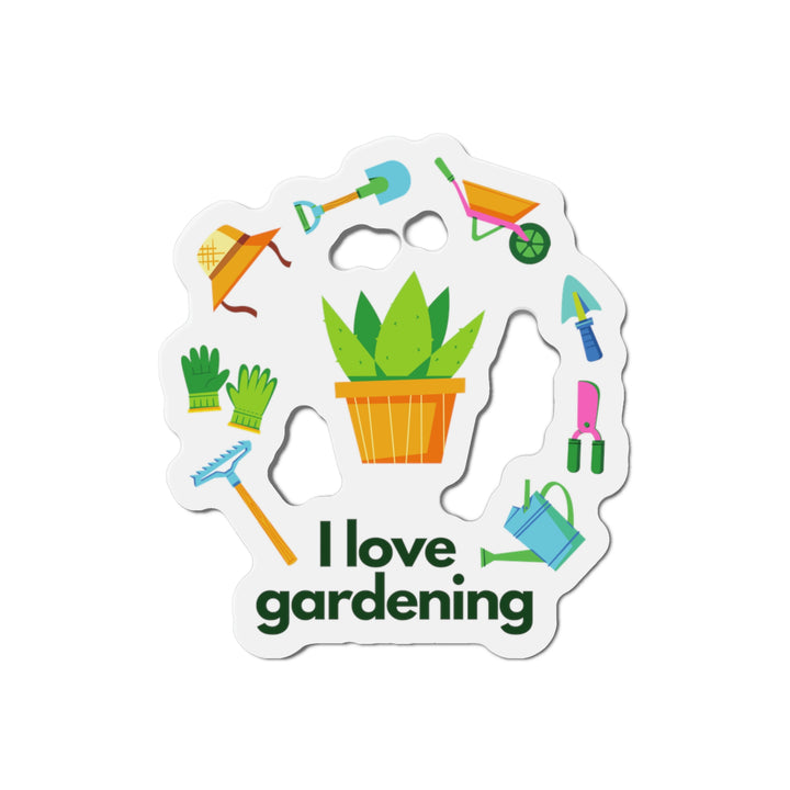 "I Love Gardening" Kiss-Cut Magnets