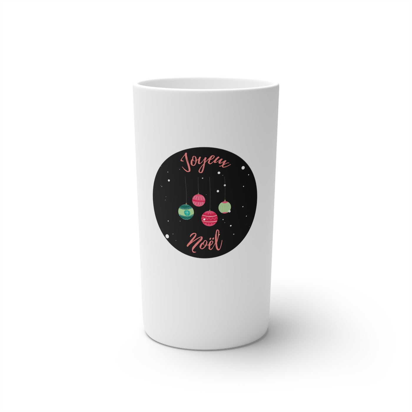 "Joyeux Noel" Christmas ornaments Conical Coffee Mugs (3oz, 8oz, 12oz)