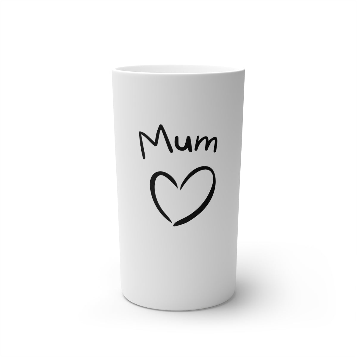 "Love Mum" Conical Coffee Mugs (3oz, 8oz, 12oz)
