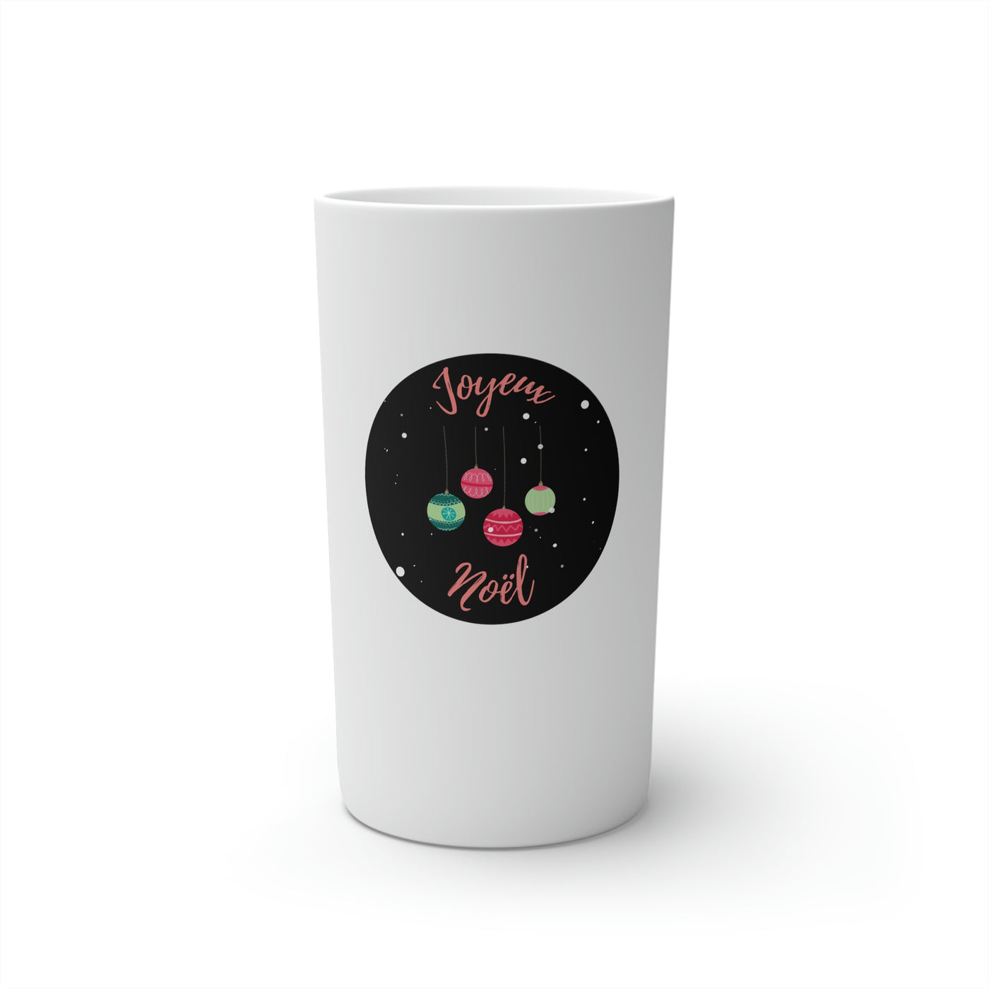 "Joyeux Noel" Christmas ornaments Conical Coffee Mugs (3oz, 8oz, 12oz)