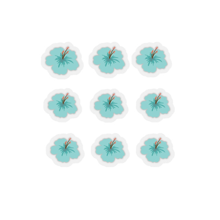 "Exotic Blue flowers" Kiss-Cut Stickers