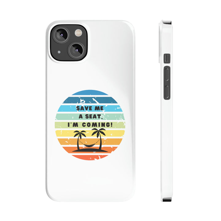 "Vintage sunset" White Slim Phone Cases, Case-Mate