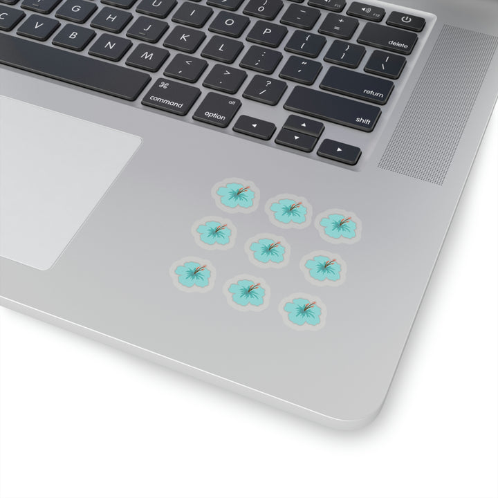 "Exotic Blue flowers" Kiss-Cut Stickers