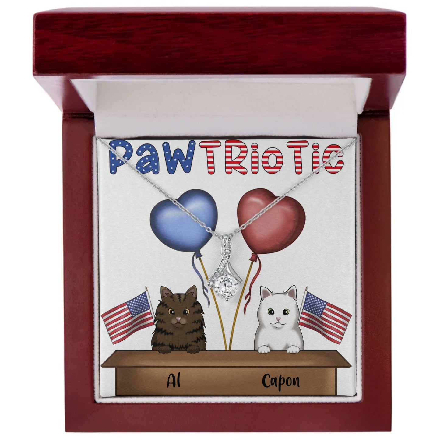 Independence Day - CUSTOMIZE IT - Pawtriotic Pet Mom - Alluring Beauty Necklace