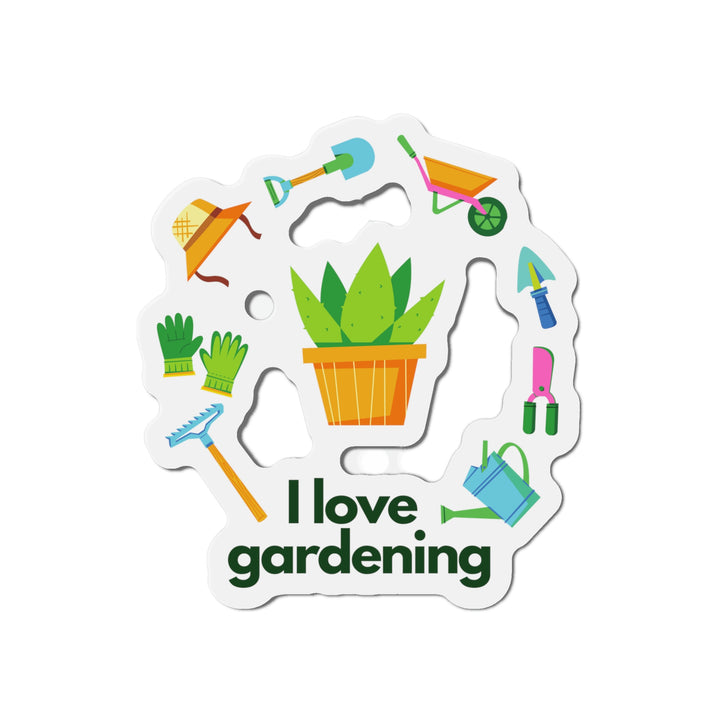 "I Love Gardening" Kiss-Cut Magnets