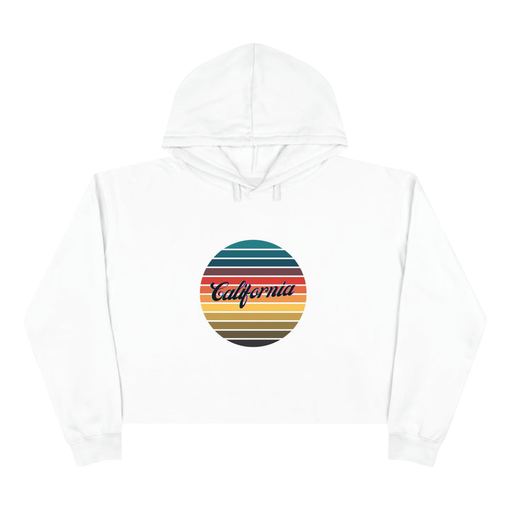 "California sunset" Crop Hoodie
