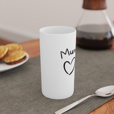 "Love Mum" Conical Coffee Mugs (3oz, 8oz, 12oz)