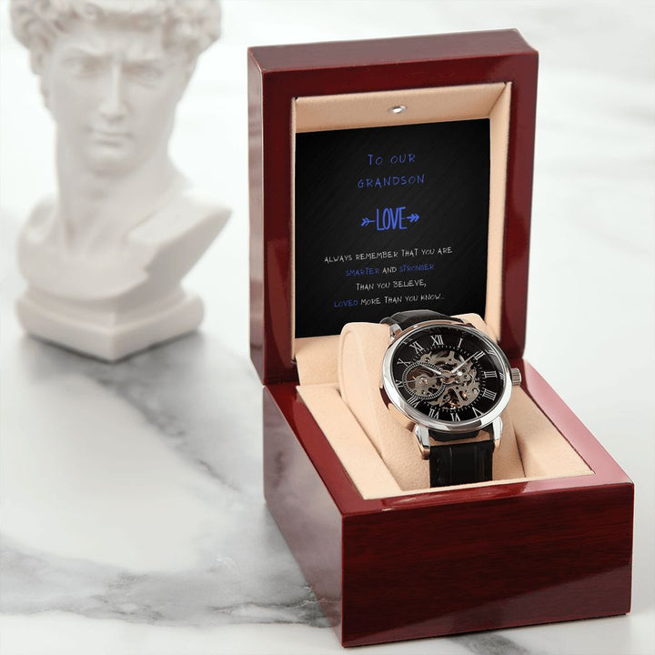 To our Grandson - Men's Openwork Watch