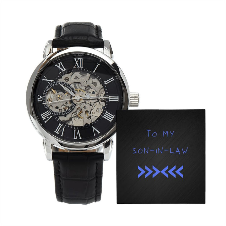 "To my Son-In-Law" Men's Openwork Watch