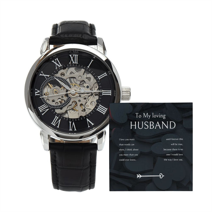 To my Loving Husband - Men's Openwork Watch