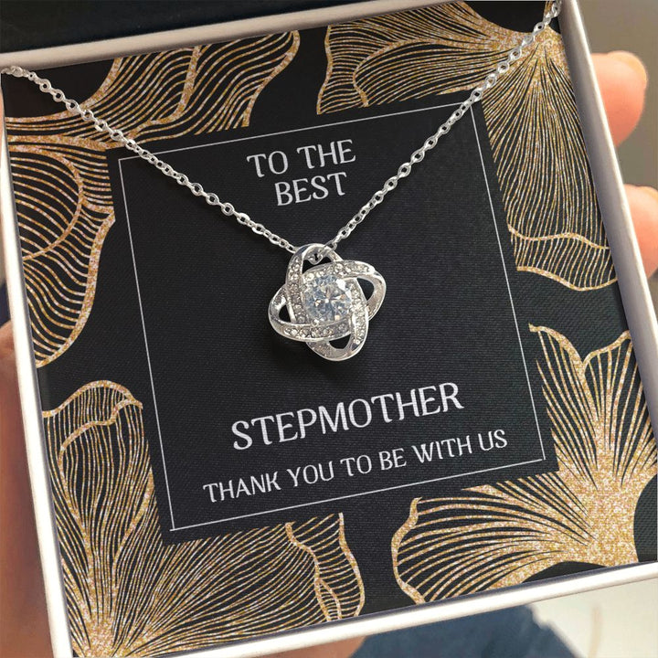 To the best Stepmother - Thank You - Knot Necklace
