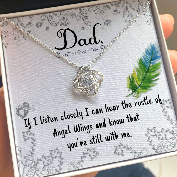 Sympathy Gift for Father Loss - You're still with me - Knot Necklace