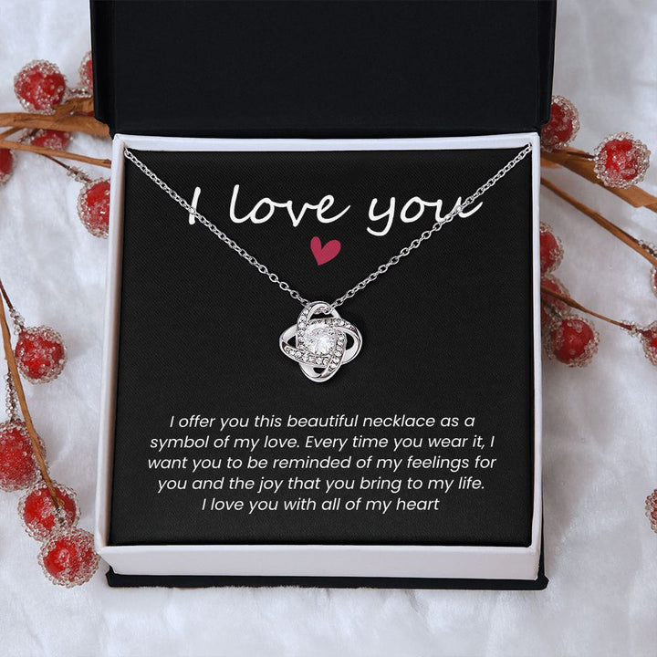 I Love You - Knot Necklace