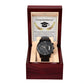 Graduation Gift - May your graduation be just the beginning - Black Chronograph Watch
