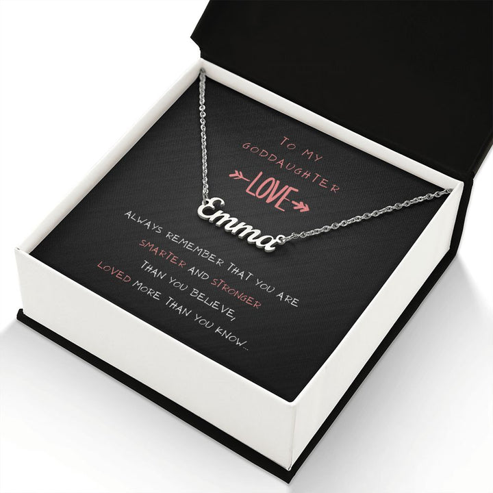 "To my Goddaughter" Custom Name Necklace