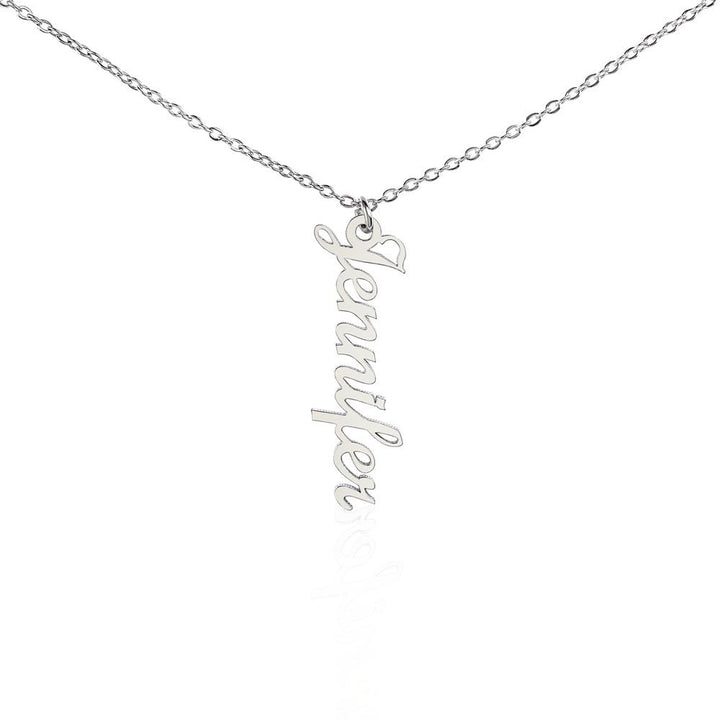 Stylish Vertical Name Necklace