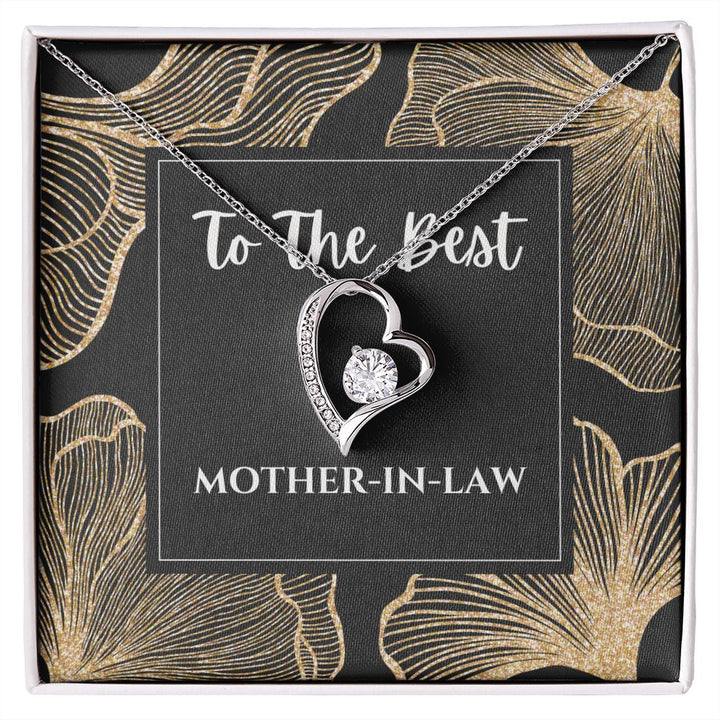 "To the Best Mother-in-law"  Forever Love Necklace