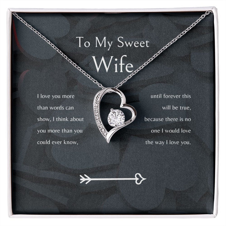 "To My Sweet Wife" Forever Love Necklace