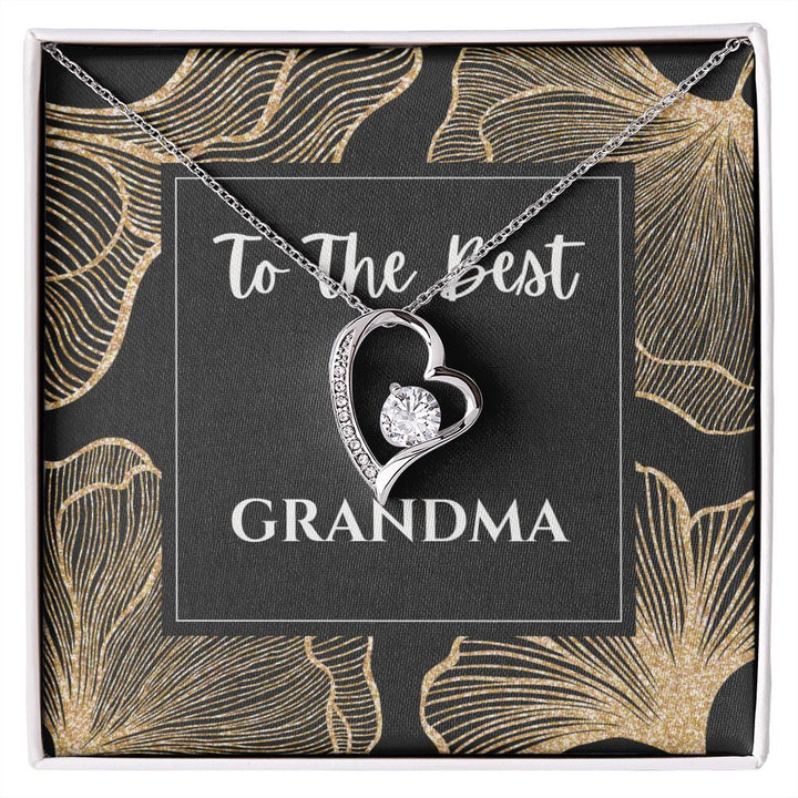 "To the Best Grandma" Forever Love Necklace