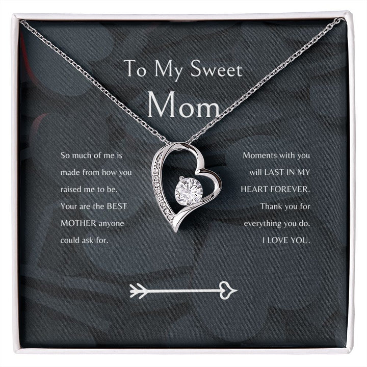 "To My Sweet Mom" Forever Love Necklace