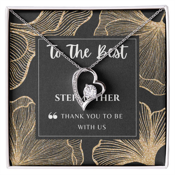 "To the Best Stepmother" Forever Love Necklace
