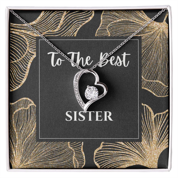 "To the Best Sister" Forever Love Necklace