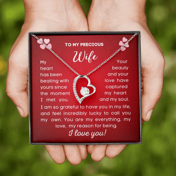 To my precious Wife - Your beauty and your love have captured my heart and my soul Necklace