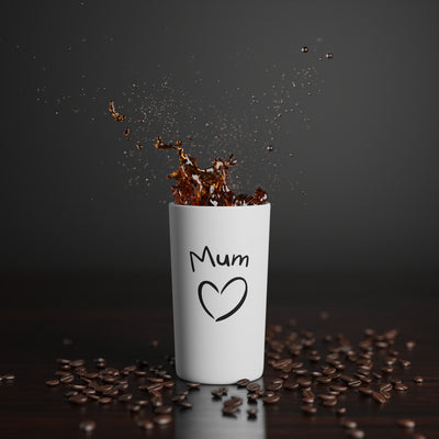 "Love Mum" Conical Coffee Mugs (3oz, 8oz, 12oz)