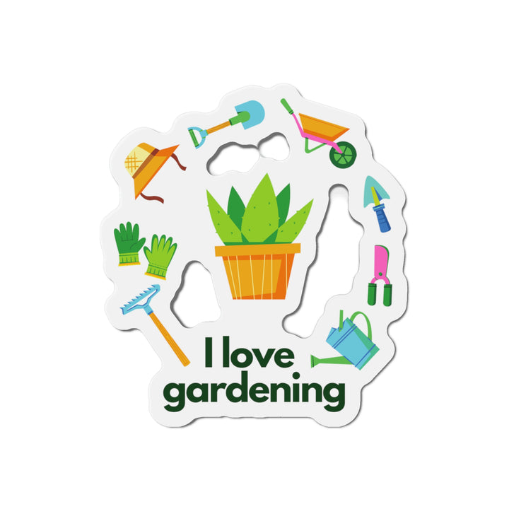"I Love Gardening" Kiss-Cut Magnets