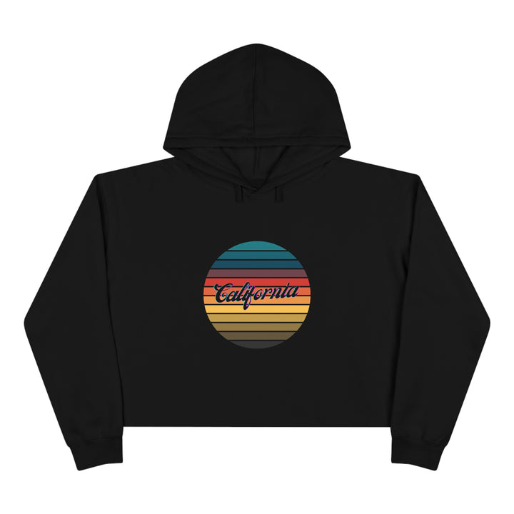 "California sunset" Crop Hoodie